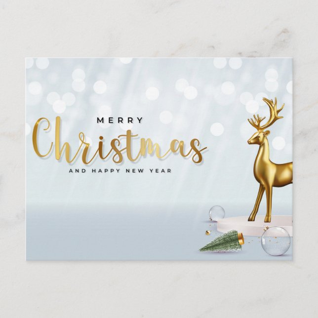 "Einladende Eleganz: Ihre Anwesenheit ist gefragt! Einladungspostkarte (Vorderseite)