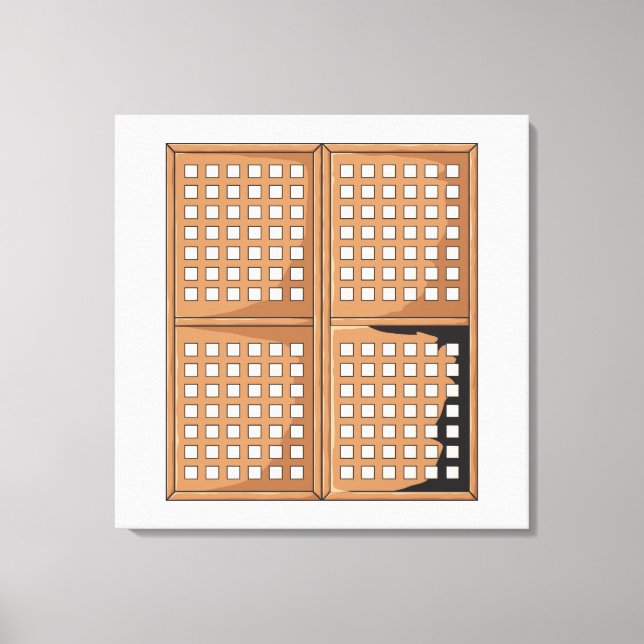 Einladende Fenster für die antike Capiz-Muschel Leinwanddruck (Vorderseite)