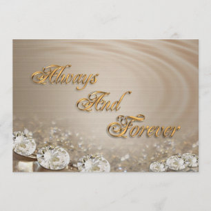 Einladende Hochzeitsdiamanten für Satin, anpassbar Einladung