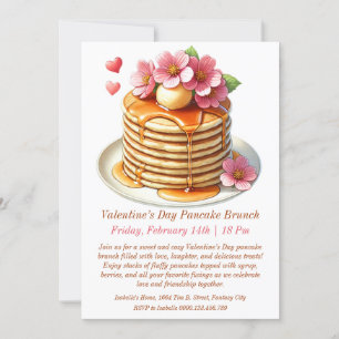 Einladende Valentinstag-Brunch-Party Einladung