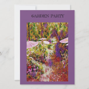 Einladendes Gartengarten Party mit schönem Torfgar Einladung