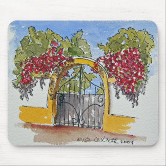Einladendes portugiesisches Tor Mousepad