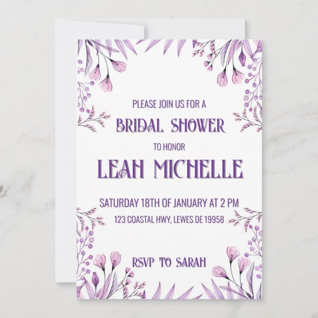 Einladung (Vorderseite)