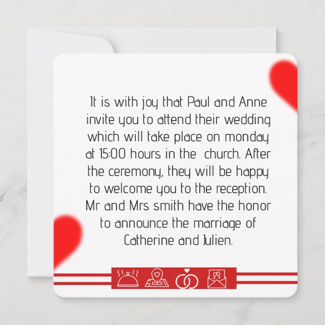 Einladung (Vorderseite)