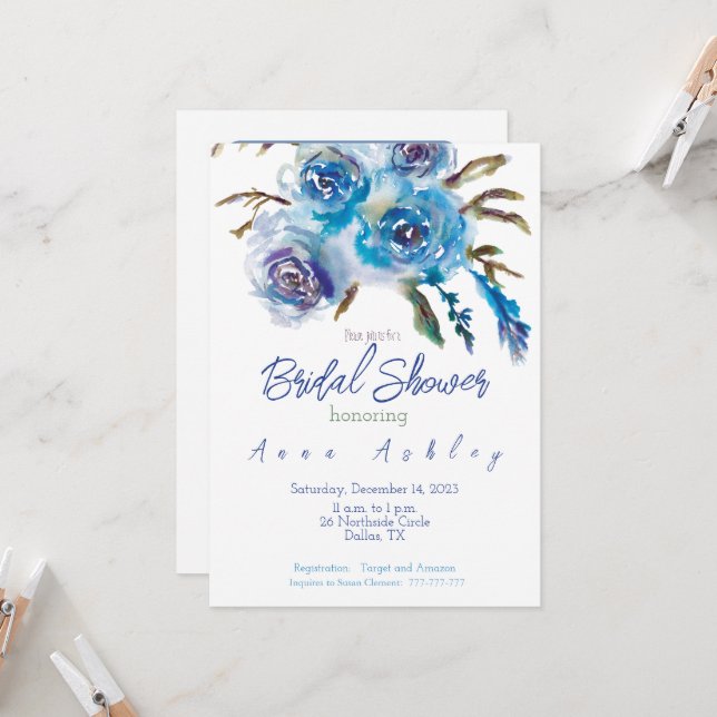 Einladung (Vorderseite/Rückseite Beispiel)