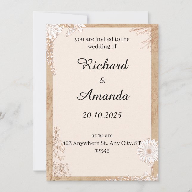 Einladung (Vorderseite)