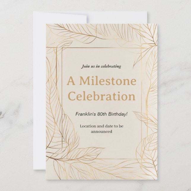 Einladung (Vorderseite)