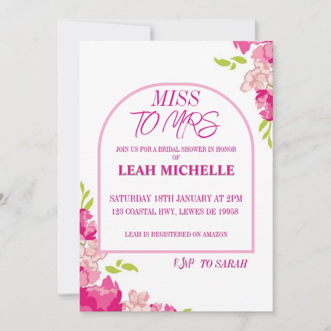 Einladung (Vorderseite)