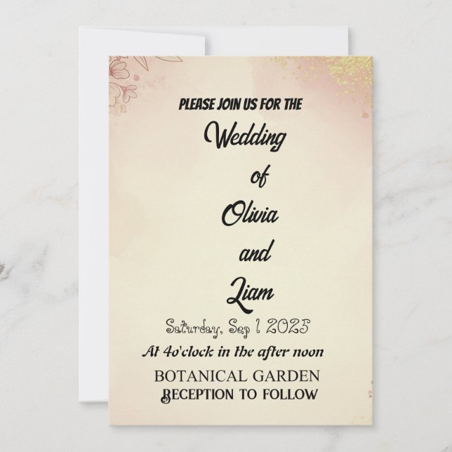 Einladung (Vorderseite)