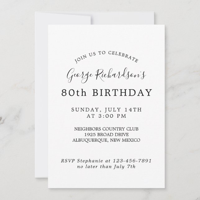 Einladung (Vorderseite)