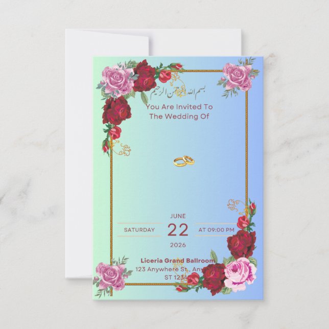 Einladung (Vorderseite)