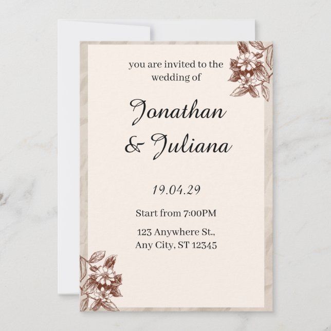 Einladung (Vorderseite)