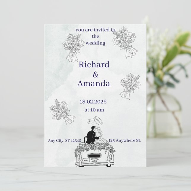 Einladung (Stehend Vorderseite)