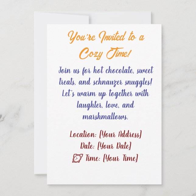 Einladung (Rückseite)