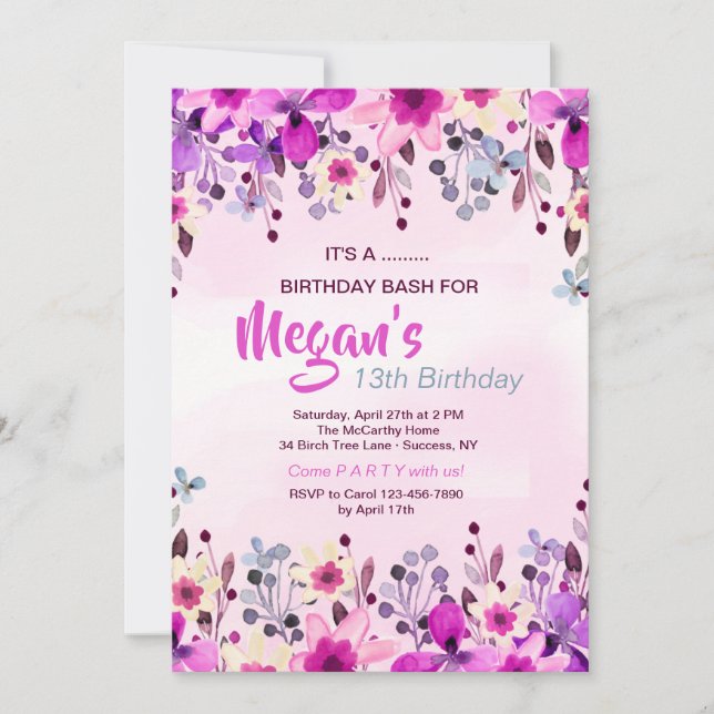 " EINLADUNG (Vorderseite)