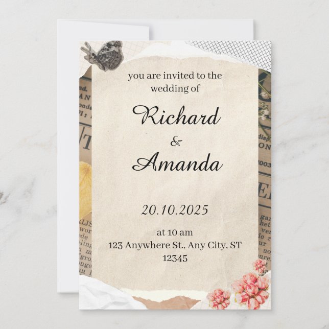 Einladung (Vorderseite)