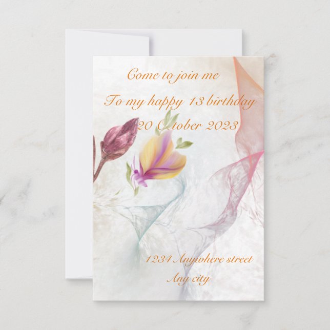 Einladung (Vorderseite)