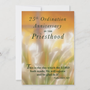Einladung 25. Ordination Jahr Priestertum