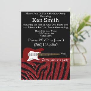 Einladung #8 der Electric Gitarre zum Geburtstag