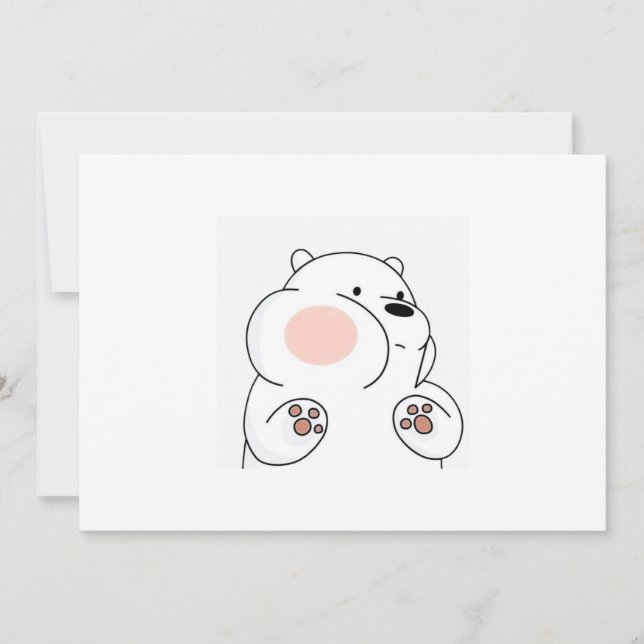 Einladung Adorable Blushing Bären (Vorderseite)