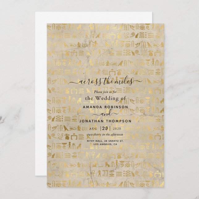 Einladung Ägyptens (Vorne/Hinten)