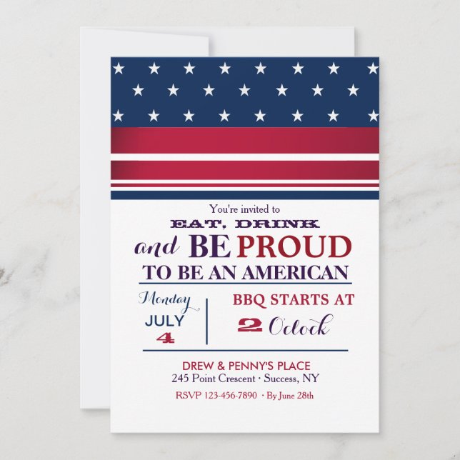 Einladung amerikanischer Stars (Vorderseite)