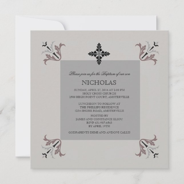 Einladung an vier Ecken (Vorderseite)