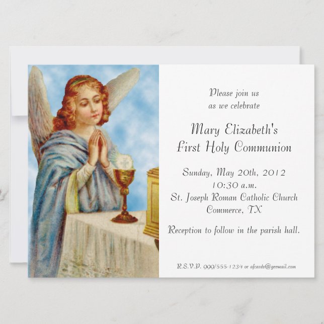 Einladung: Angel Ponders Einladung (Vorderseite)