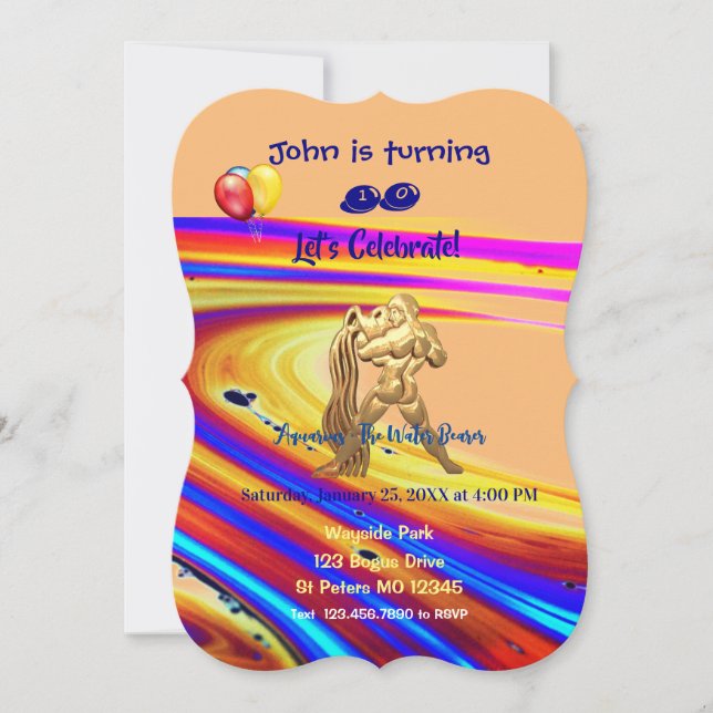 Einladung Aquarius am Geburtstag 01/20-2/18 (Vorderseite)