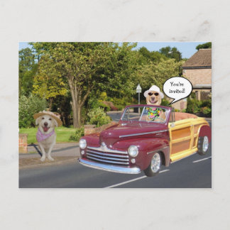 Einladung auf Postkarte individuell einstellbar