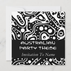 Einladung Australische Party Thema Sei ein Aussie