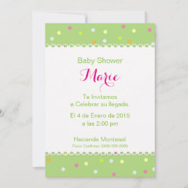 Einladung Baby Shower - Grund Verde