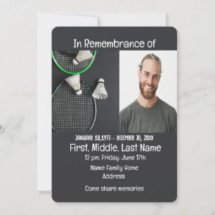 Einladung Badminton zum Gedenkdienst