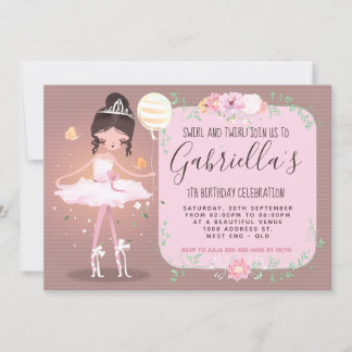 Einladung Ballerina