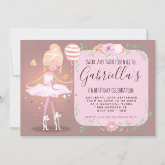 Einladung Ballerina