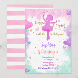 Einladung Ballerina
