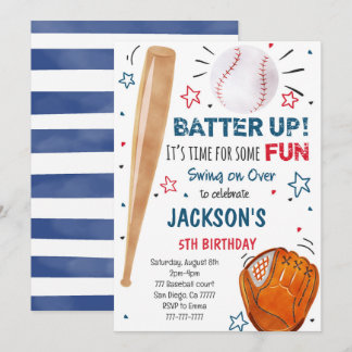Einladung Baseball zum Geburtstag