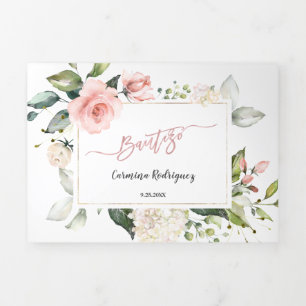 Einladung Bautizo Con Flores Foto Taufe