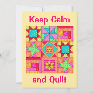 Einladung behalt Calm und Quilt Patchwork Quilt