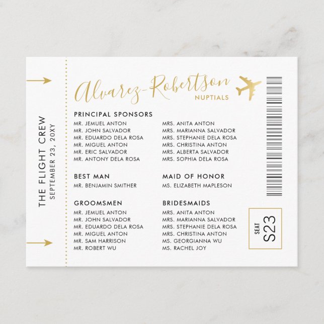 Einladung Beifügen Sponsoren Entourage-Thema Reise (Vorderseite)