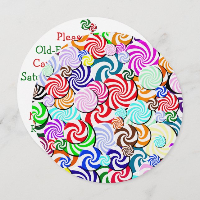 Einladung - Bonbons (Vorne/Hinten)