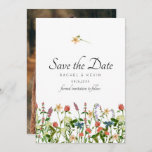 Einladung botanischer Blumen Save the Date<br><div class="desc">Botanische, florale Save the Date Karte. Entworfen mit mehrfarbigen Wildblumen mit Aquarellstilisierung. Das Blumendesign im Landhausstil ist eine schöne Einführung in Ihre Hochzeit. Passen Sie dieses Design mit Ihrem Namen, Ihrem Hochzeitsdatum und jeder anderen benutzerdefinierten Nachricht an, die Sie einschließen möchten! Die Hintergrundfarbe ist Set zu Weiß, Sie können jedoch...</div>