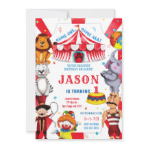 Einladung Circus Birthday