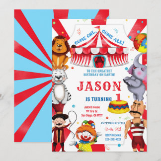 Einladung Circus Birthday