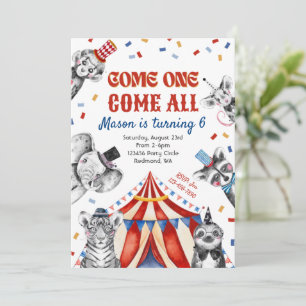 Einladung Circus Birthday Einladung zum Karneval