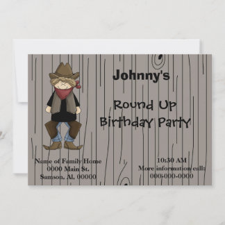 Einladung Cowboy Geburtstagsparty
