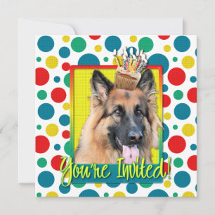 Einladung Cupcake - Deutscher Hirte - Chance