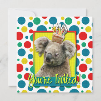 Einladung Cupcake - Koala