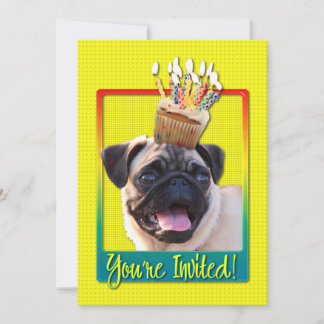 Einladung Cupcake - Mops