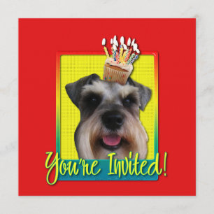 Einladung Cupcake - Schnauzer
